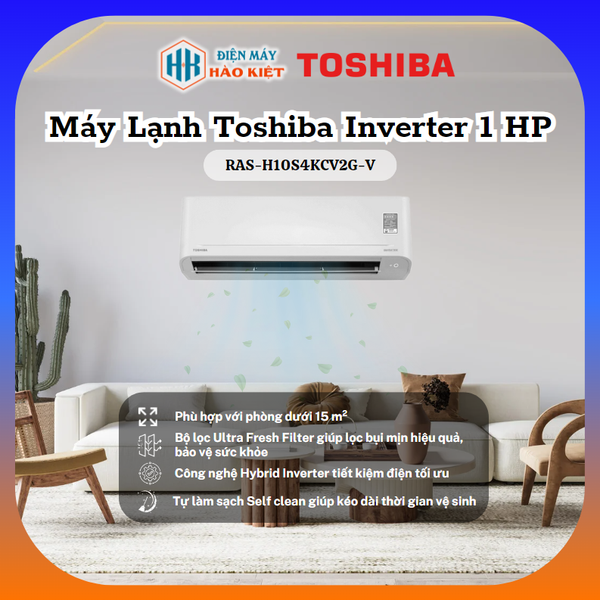 RAS-H10S4KCV2G-V - Máy Lạnh Toshiba Inverter 1 HP