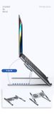  GIÁ ĐỠ LAPTOP/MACBOOK/IPAD 11-16 INCH KIÊM ĐẾ TẢN NHIỆT 2 QUẠT LED 7CM ZAKI - P11-F 