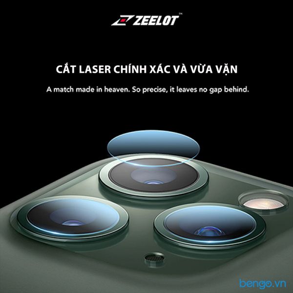  Dán Cường Lực Bảo Vệ Camera iPhone 11/ 11 Pro/ 11 Pro Max Zeelot Clear 