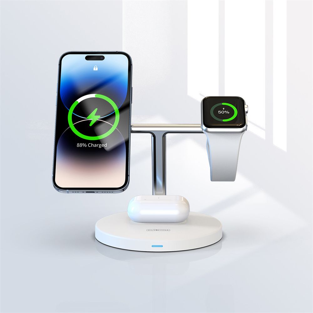  Duzzona W9 - Đế sạc MagSafe 3-in-1 15W Magnetic Wireless Charger for iPhone / Apple Watch / AirPods 