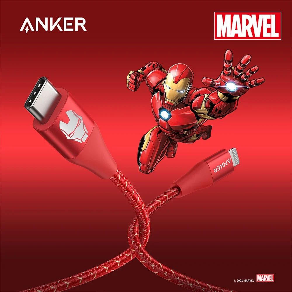  Cáp Anker Powerline II Type-C To Lightning 0.9M Marvel - A9548 