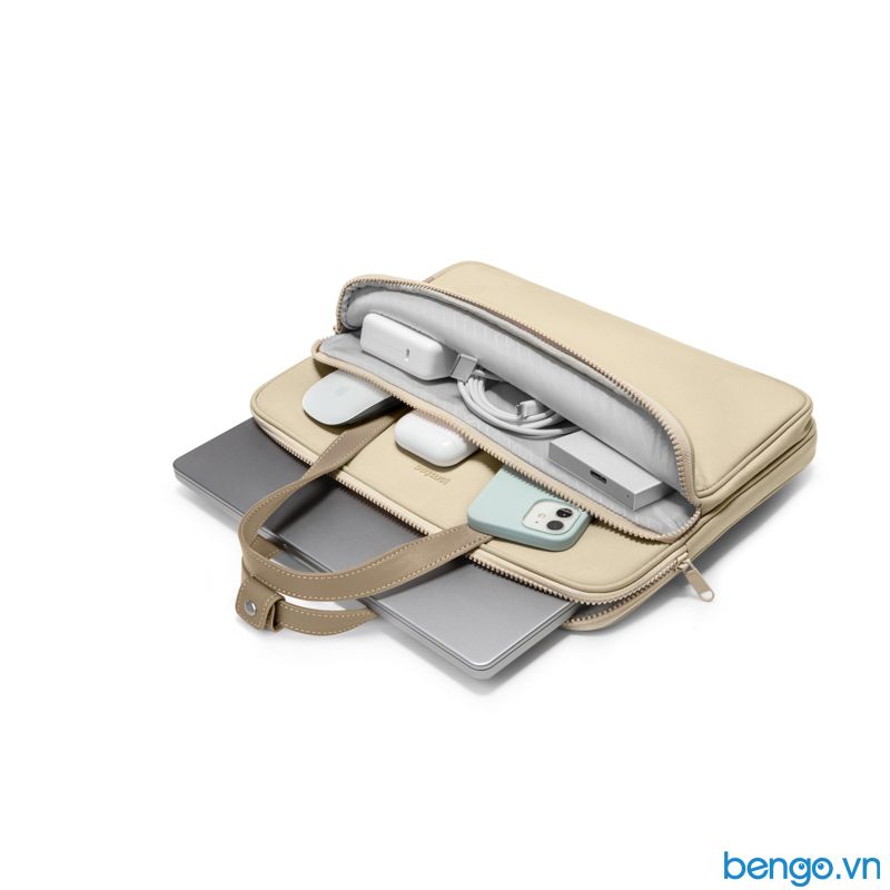  Túi Đeo Chéo Macbook 13”/14”, Ultrabook 13″ TOMTOC (USA) Premium Theher Shoulder Bag - H22C1 