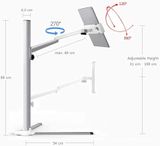  Giá đỡ điện thoại, tablet Floor Stand có thể điều chỉnh chiều cao - UP-6S 