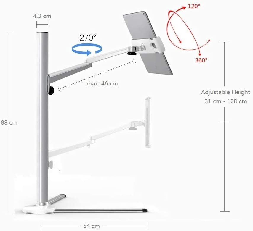  Giá đỡ điện thoại, tablet Floor Stand có thể điều chỉnh chiều cao - UP-6S 