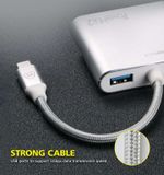  Micropack 4-Port USB Hub USB C Digital AV Multiport Adapter MDC-4V 