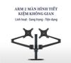 Giá Treo 2 Màn Hình UP OL-2 Cao Cấp Xoay 360
