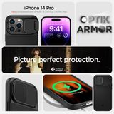  Ốp lưng iPhone 15 Pro Max Spigen Optik Armor Magfit 