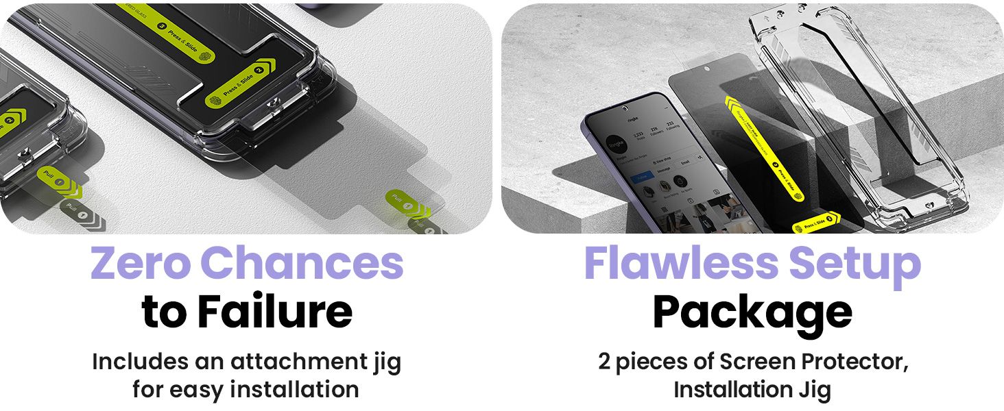  [Combo 2] Dán cường lực chống nhìn trộm Samsung Galaxy S24 / S24 Plus / S24 Ultra RINGKE Easy Slide Privacy Tempered Glass 