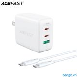  Sạc Nhanh ACEFast A15 PD3.0 65W 3 Cổng USB-C+USB-C+USB-A (US) - Bảo Hành 24 Tháng 