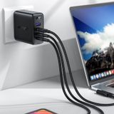  Fast Charge Wall Charger A39 PD100W GaN (3xUSB-C + USB-A) US - Đen - Sạc 100w ACEFAST 