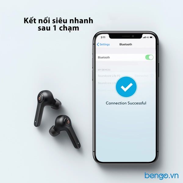  Tai nghe Bluetooth Anker Soundcore Life P2 - A3919 - có móc treo 