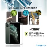  Dán cường lực iPhone 11/11 Pro/11 Pro Max Zeelot PureGlass Full Nano Bạc Kháng Khuẩn 