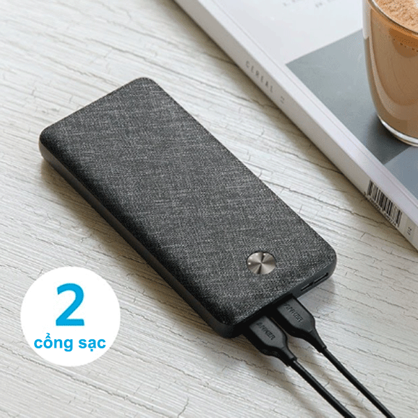  Pin Dự Phòng Anker 20000mAh PowerCore Essential (Bản Vải) - A1268 