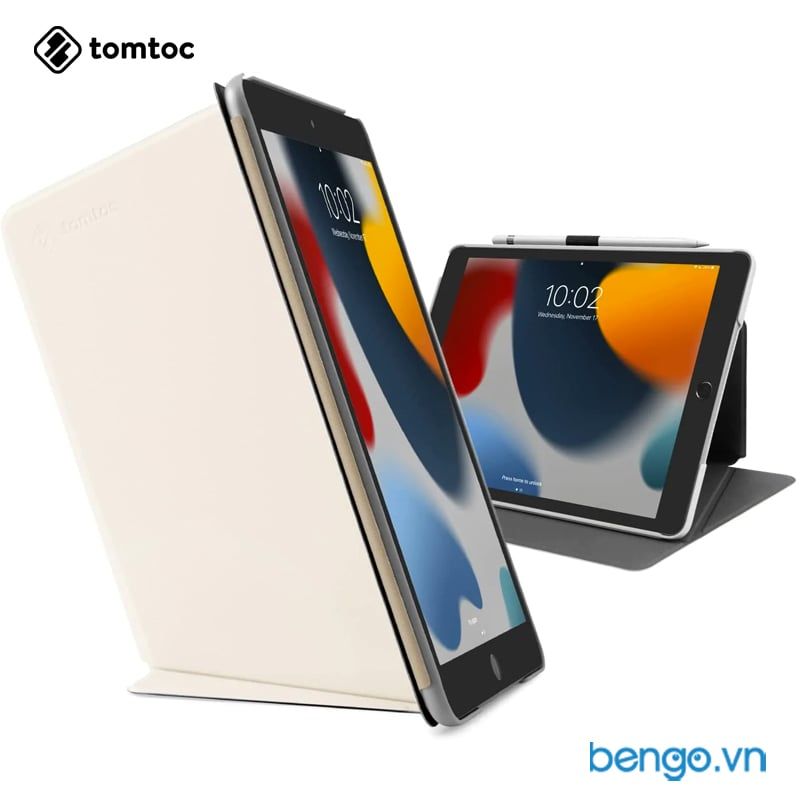  Bao Da IPad 10.2 TOMTOC Từ Tính Đa Góc Vertical (Gen 7-8-9th) 