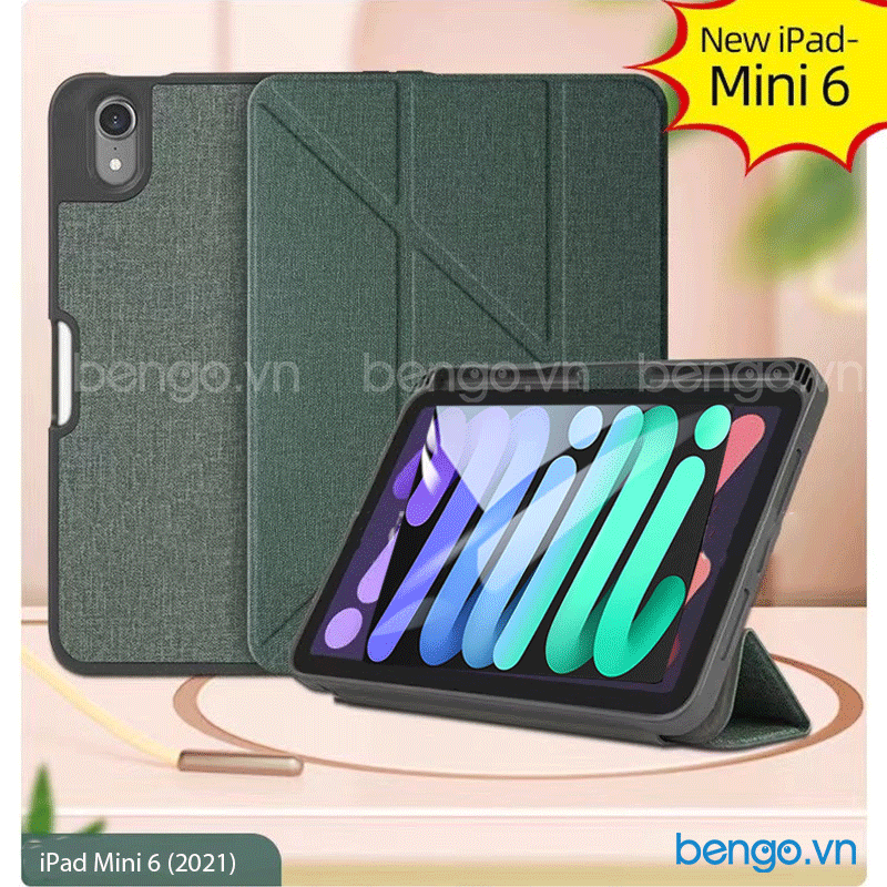  Bao Da iPad Mini 6 MUTURAL Y-Type With Pencil Holder 