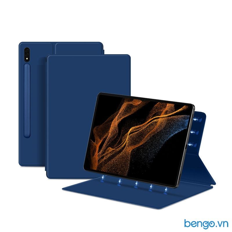  Bao da nam châm Samsung Galaxy Tab S9/S9+/S9 Ultra siêu mỏng 