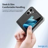  Bao da OPPO Find N2 Flip Dux Ducis Bril Series PU Leather 