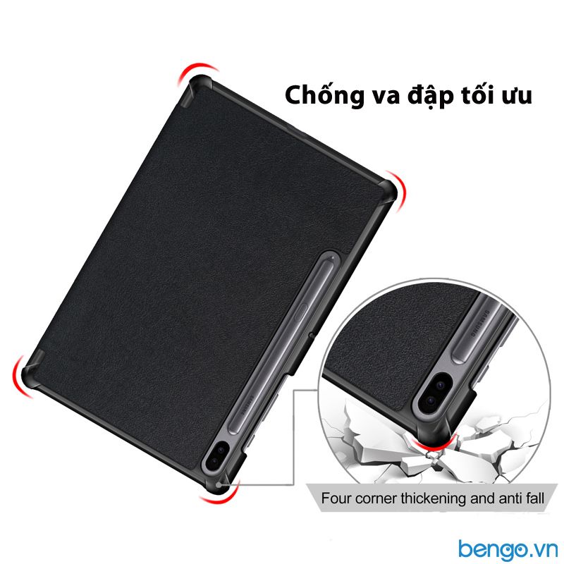  Bao Da Samsung Galaxy Tab S7 Plus/Tab S8 Plus/Tab S7 FE Smartcover (Đen) 