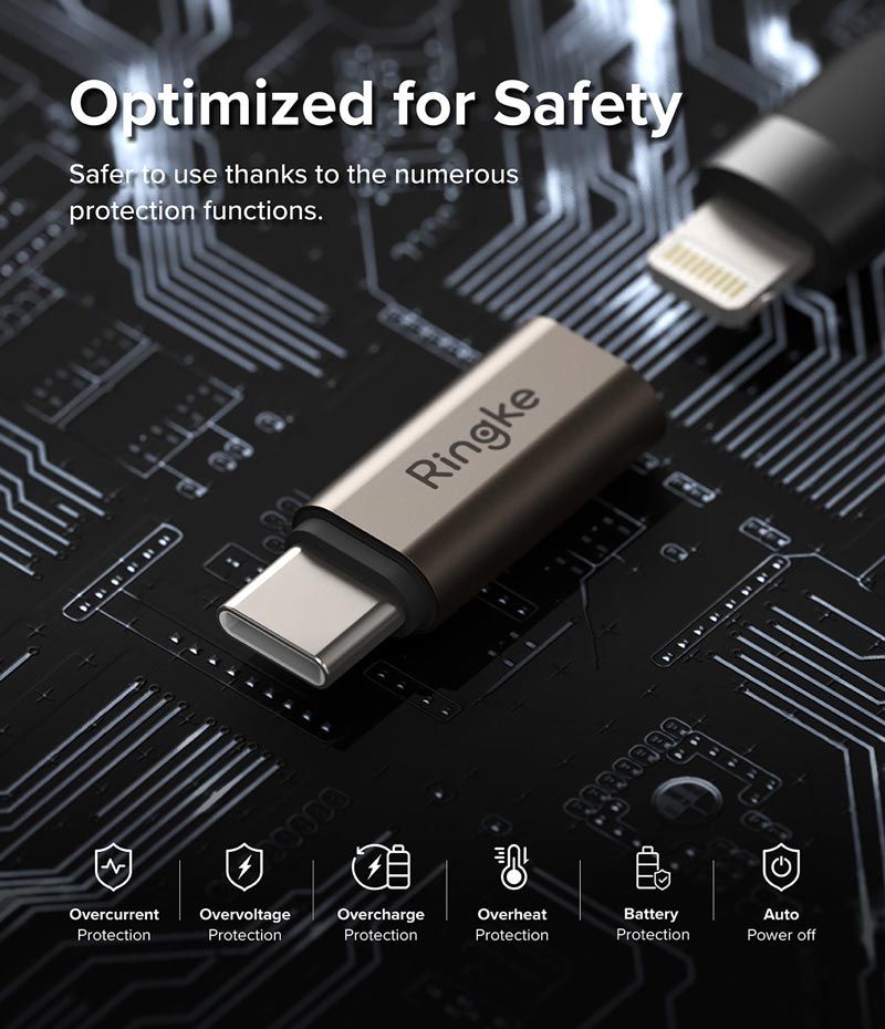  Bộ 2 đầu chuyển RINGKE Lightning to C OTG Adapter 