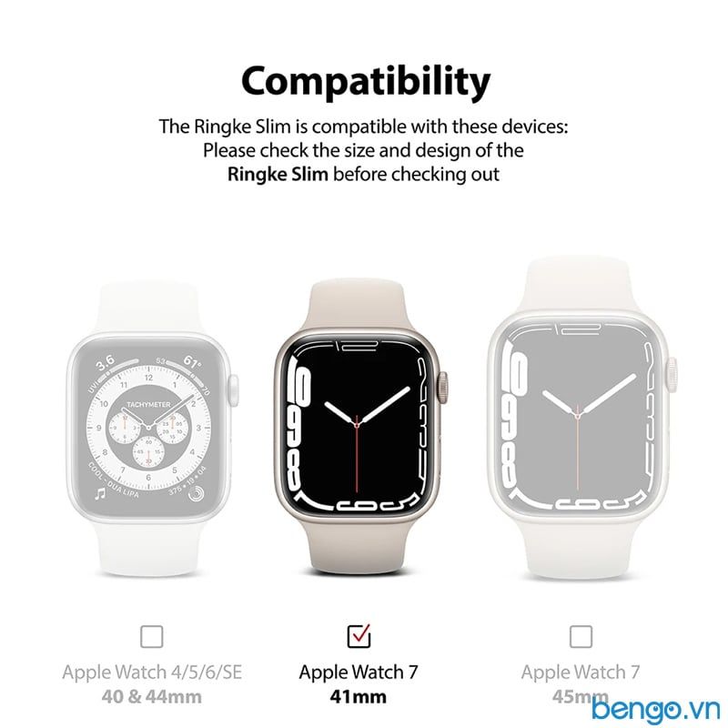  Bộ 2 Ốp Apple Watch 9/8/7 45mm RINGKE Slim 