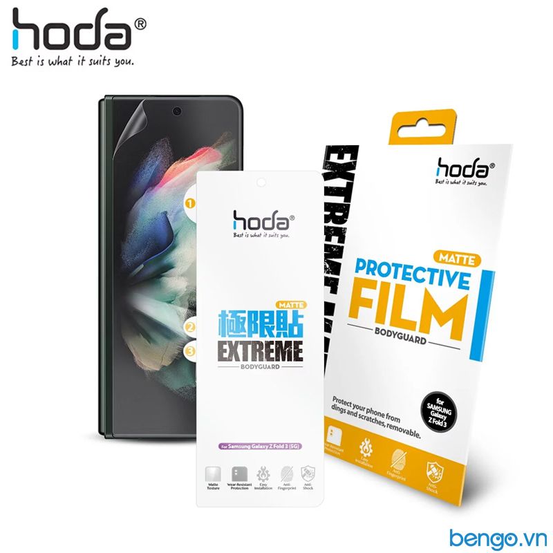  Bộ Dán 3 in 1 Film HODA Cho Samsung Galaxy Z Fold 3 5G 