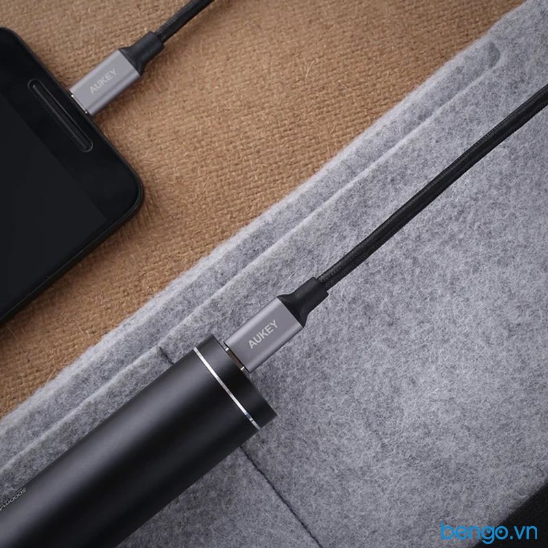  Cáp USB-C To USB-C AUKEY Quick Charge 3.0 Durable Braided Nylon Cable - CB-CD5 
