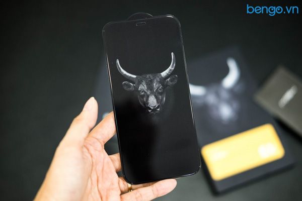  Dán cường lực iPhone 12 Pro Max MIPOW Kingbull HD (2.7D) Premium chống vân tay 