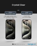  Dán cường lực iPhone 16 Pro Hoda Chống Nhìn Trộm + Chống Chói (Anti-Peeper with Anti-Reflection) 