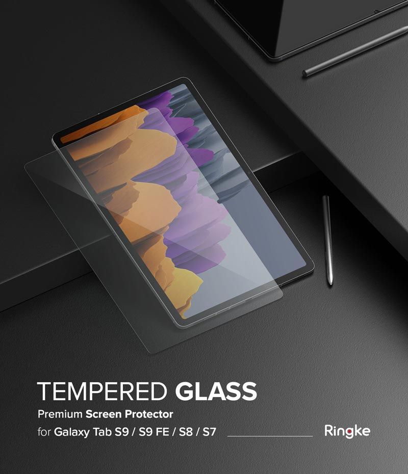  Dán cường lực màn hình Samsung Galaxy Tab S9/S9 FE/S8/S7 Ringke Tempered Glass 