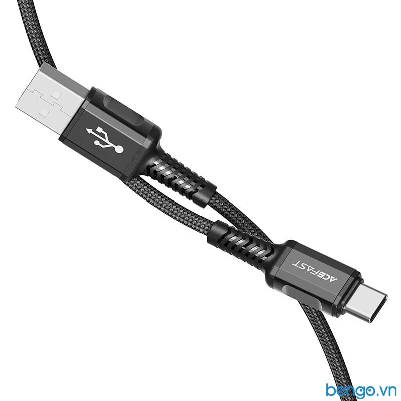  Cáp ACEFAST USB-A To USB-C Đầu Nối Hợp Kim Nhôm Dài 1.2m - C1-04 