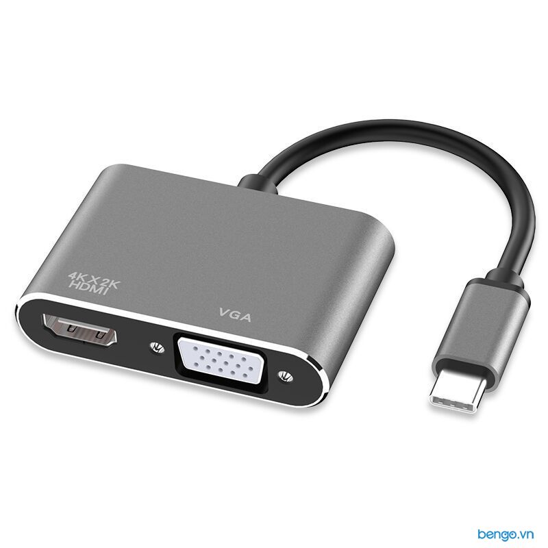  Cáp chuyển USB-C 3.1 qua HDMI/VGA 