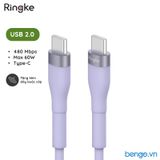  Cáp sạc nhanh RINGKE Fast Charging Pastel Cable C-to-C nhiều màu 