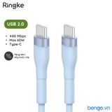  Cáp sạc nhanh RINGKE Fast Charging Pastel Cable C-to-C nhiều màu 