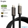 Cáp sạc nhanh 240W RINGKE USB-3.2 Gen 2X2 USB-C Cable