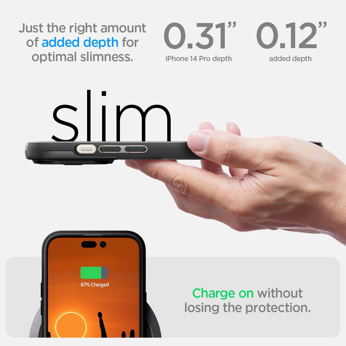  Ốp lưng iPhone 15 Pro Max Spigen Optik Armor Magfit 