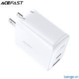  Sạc Nhanh ACEFAST A7 PD3.0 32W 2 Cổng USB-C+ USB-A (US) - Bảo Hành 24 Tháng 