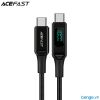  Cáp ACEFAST USB-C To USB-C Màn Hình Kỹ Thuật Số LED Dài 2m - C6-03 