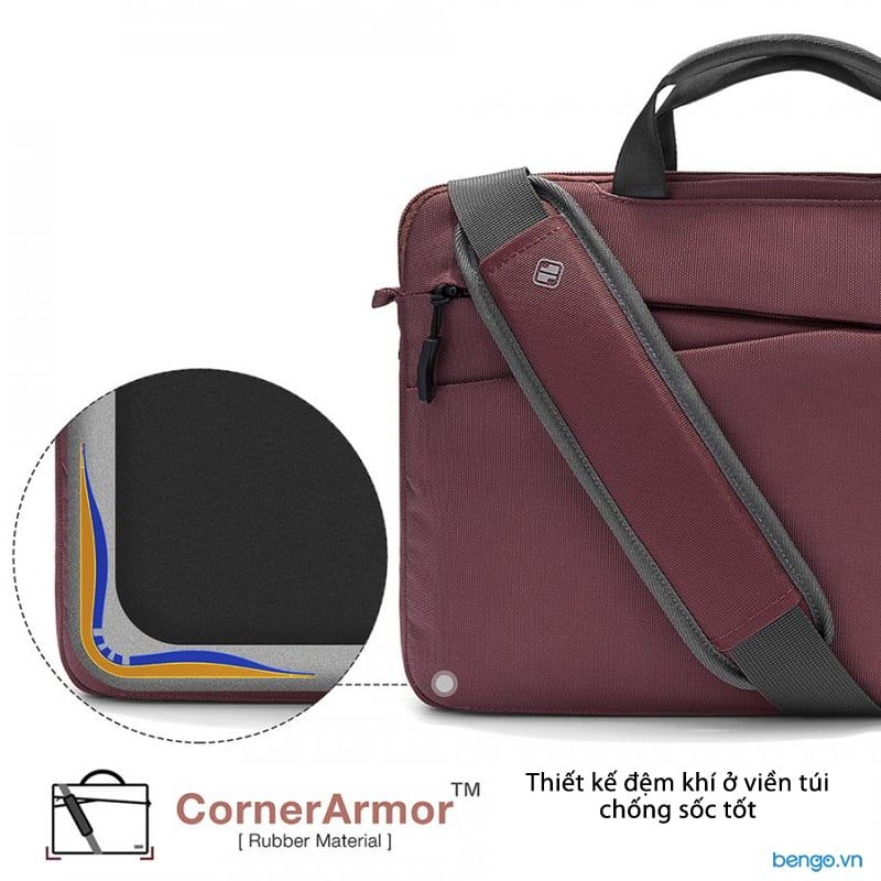  Túi xách chống sốc MacBook Pro 15” TOMTOC (USA) Messenger Bags - A45-E01/D01 