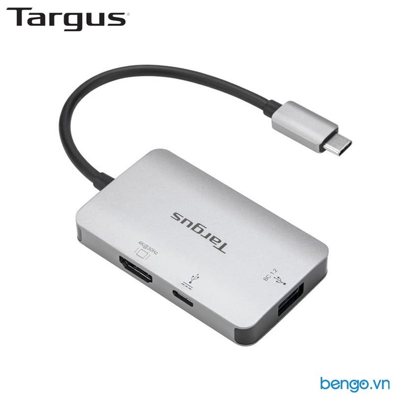  Cổng Chuyển TARGUS 3 In 1 USB-C To USB-A + USB-C + HDMI 4K - ACA948AP-51 