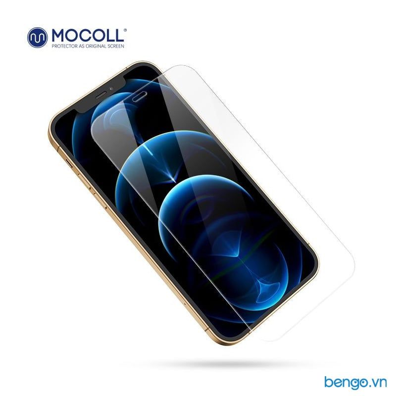  Dán cường lực iPhone 12 Pro Max MOCOLL 2.5D Full màn hình (trong suốt) 