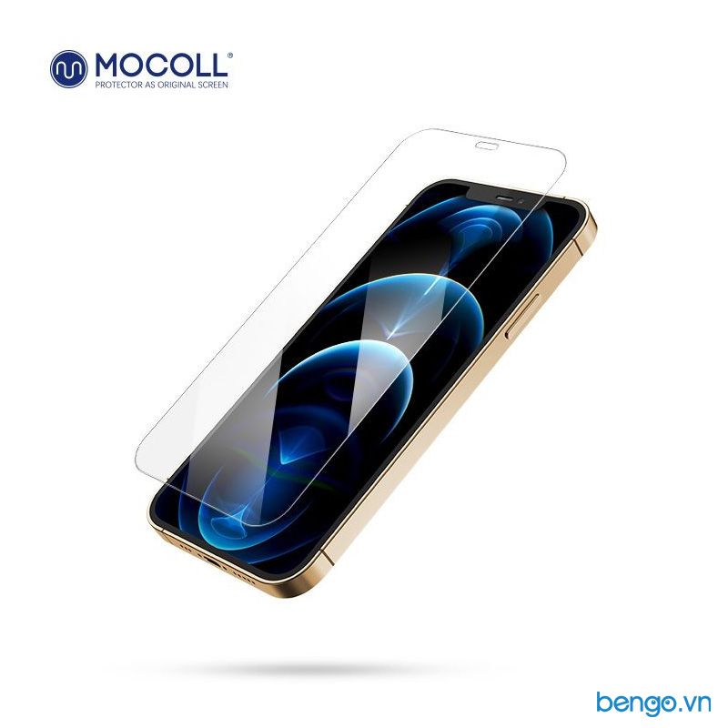  Dán cường lực iPhone 12 Pro Max MOCOLL 2.5D Full màn hình (trong suốt) 