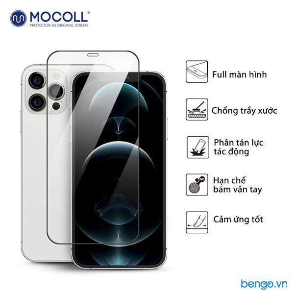  Dán cường lực iPhone 12 Pro Max MOCOLL 2.5D Matte Chống vân tay 