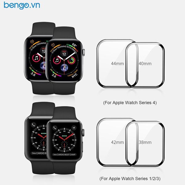  Dán cường lực Apple Watch Nillkin 3D AW+ Full màn hình 