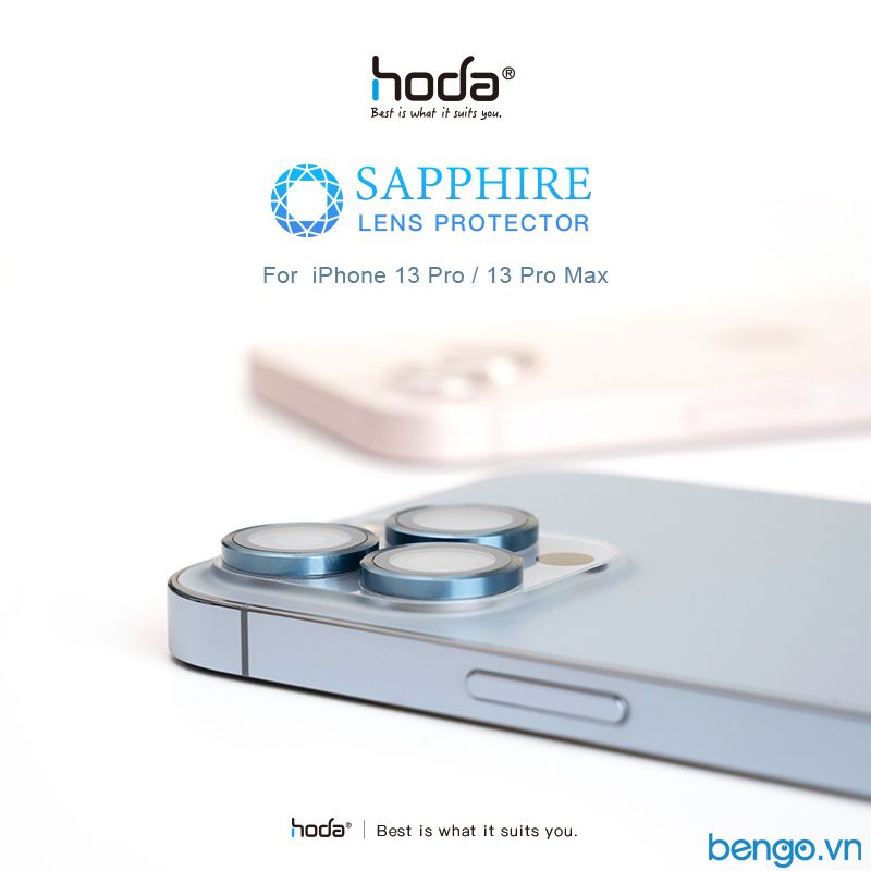  Dán cường lực bảo vệ camera HODA Sapphire iPhone 13 Pro/13 Pro Max 