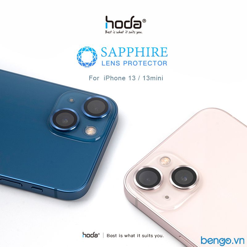  Dán cường lực bảo vệ camera HODA Sapphire iPhone 13/13 Mini 