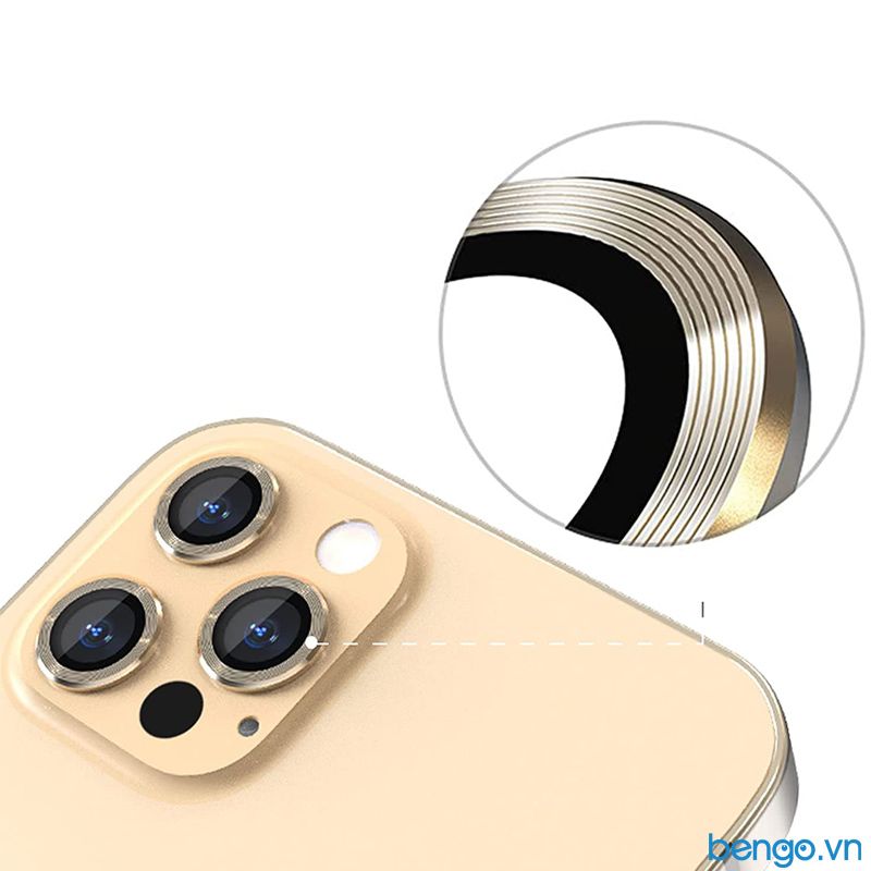  Dán Cường Lực Bảo Vệ Camera IPhone 13 Pro Max/13 Pro MIPOW KINGBULL Alumium Viền Màu 