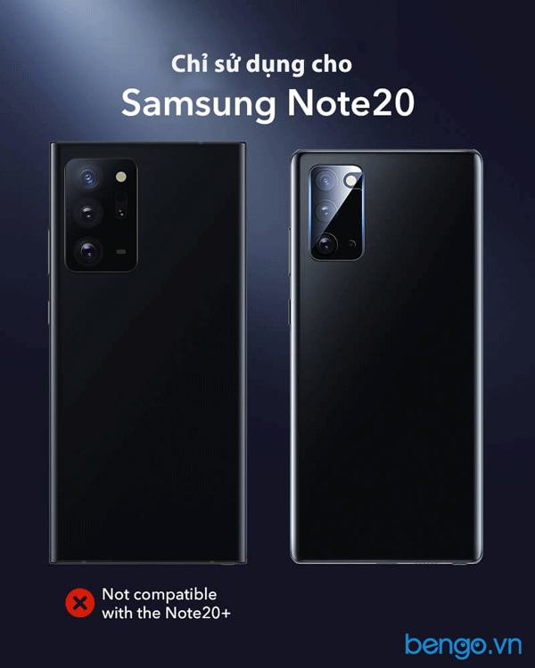  Dán Cường Lực Bảo Vệ Camera Samsung Galaxy Note 20 Ultra/Note 20 ESR (Hộp 2 Miếng) 
