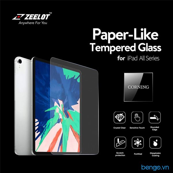  Dán Cường Lực iPad Mini 5 Zeelot PureGlass 2.5D Clear 
