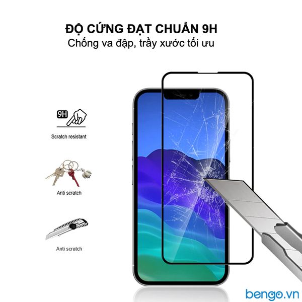  Dán Cường Lực iPhone 13 Mini ANANK 2.5D Full Chống Ánh Sáng Xanh 