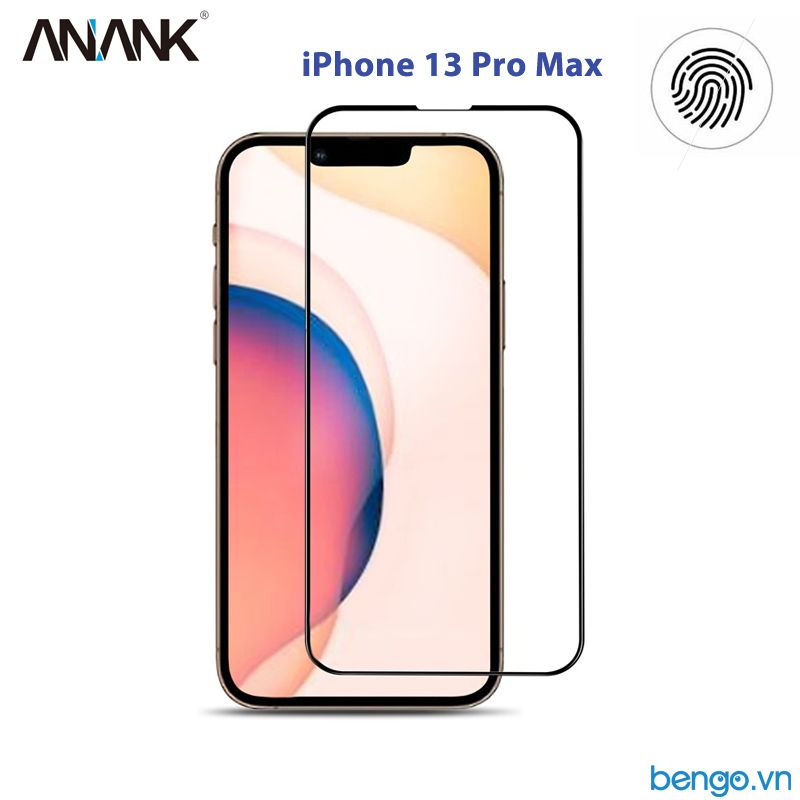  Dán Cường Lực IPhone 13 Pro Max ANANK 2.5D Full Chống Vân Tay 